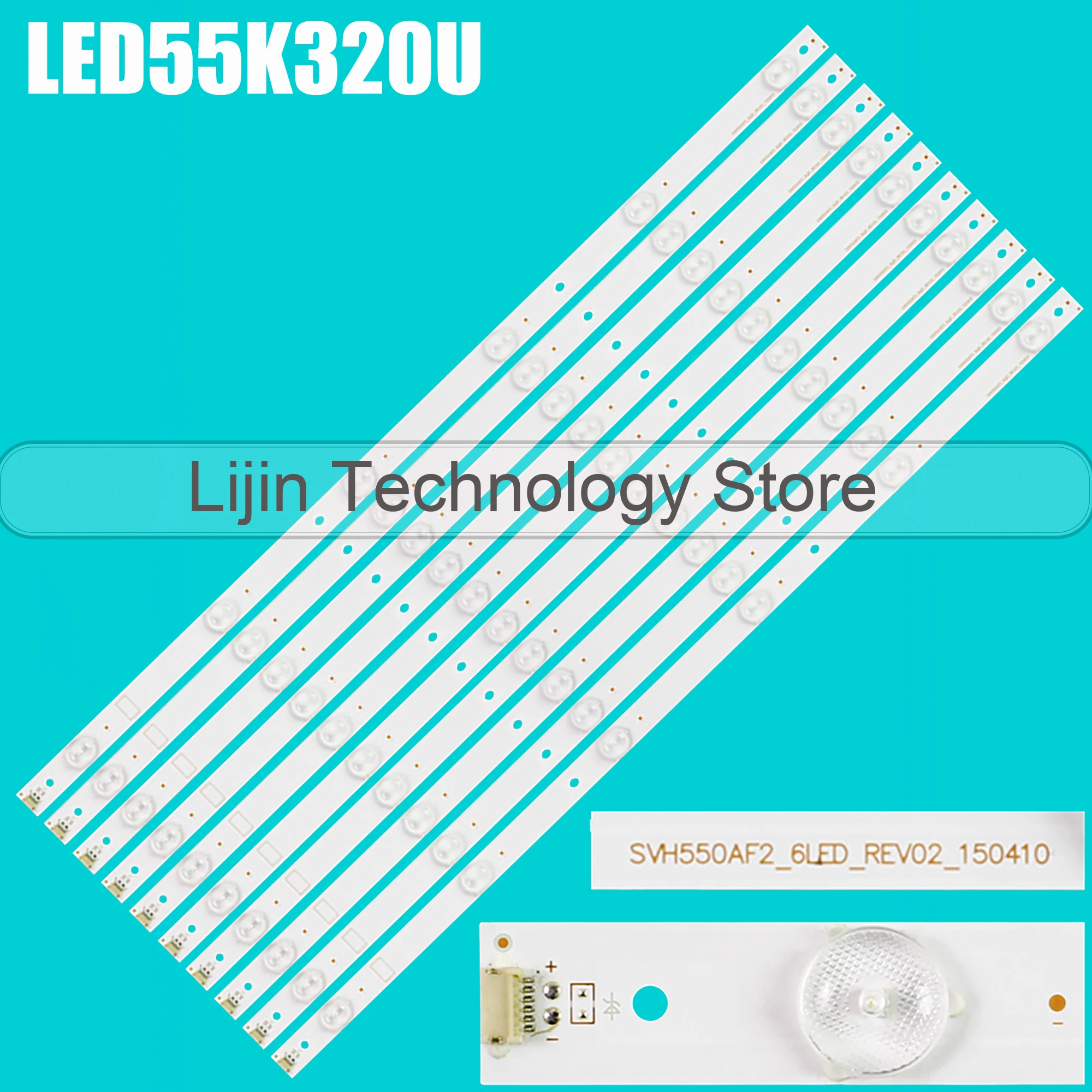 LED strip For LTDN55K321 UB55EC591 SVH550AF2 U55B9000H LTDN55K321UWTSEU LC-55N6000U LED55EC620UA HD550DU-B61