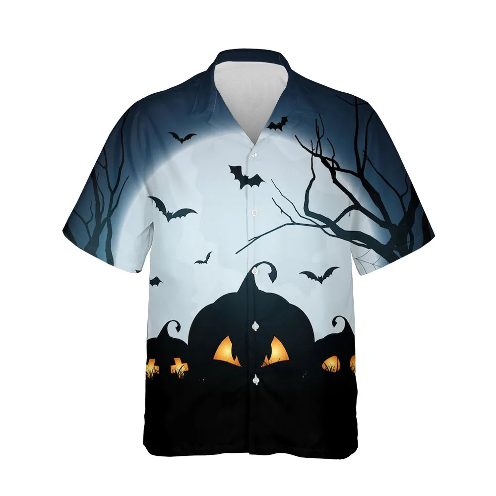 Jumeast 3D Halloween Festival Clothing Men Shirt Costume Fashion Streetwear Casual Breathable Shirts For Men Oversized Blouses