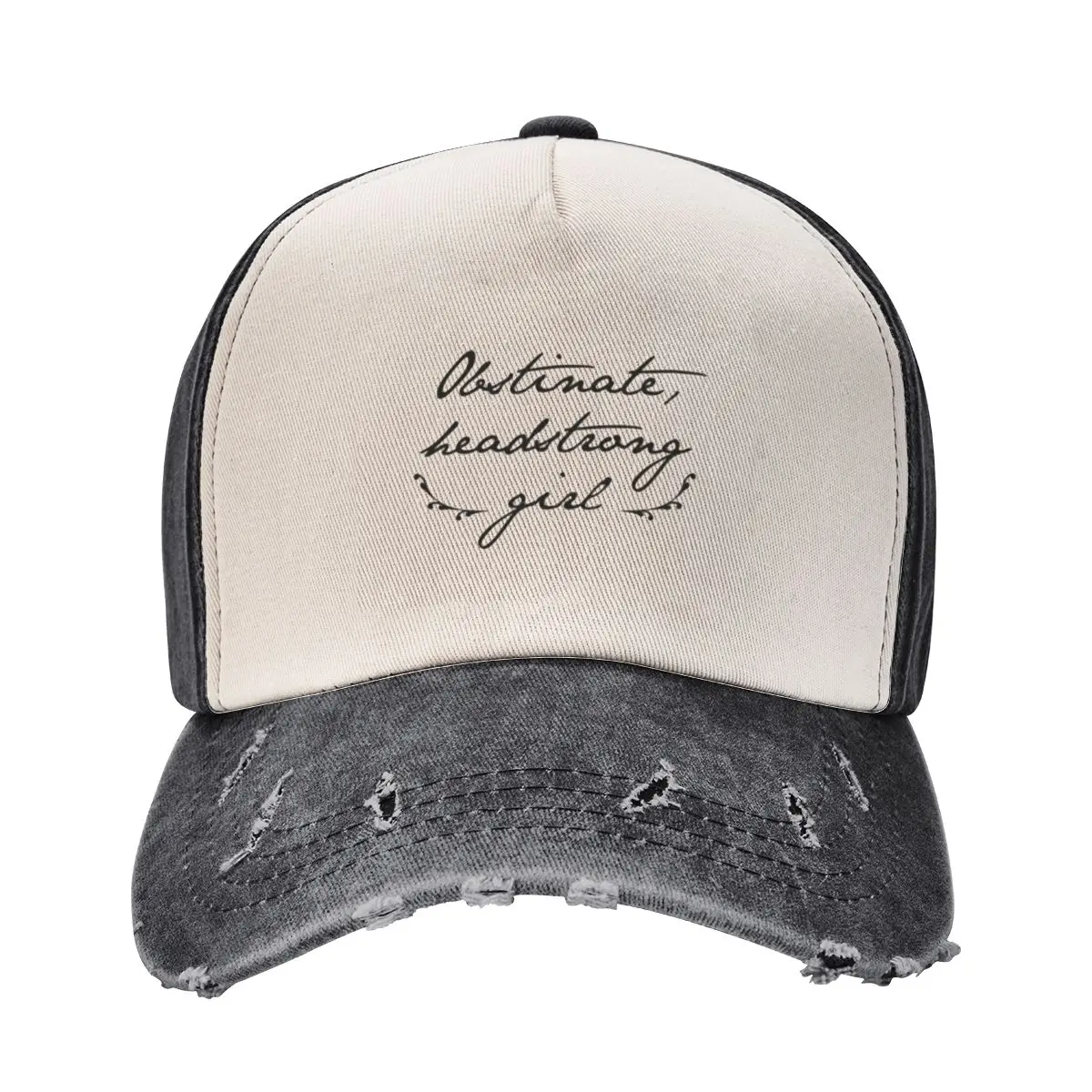 Jane Austen: Obstinate, headstrong girl Baseball Cap Golf Hat Man Hat Luxury Brand Anime Hat Designer For Girls Men's