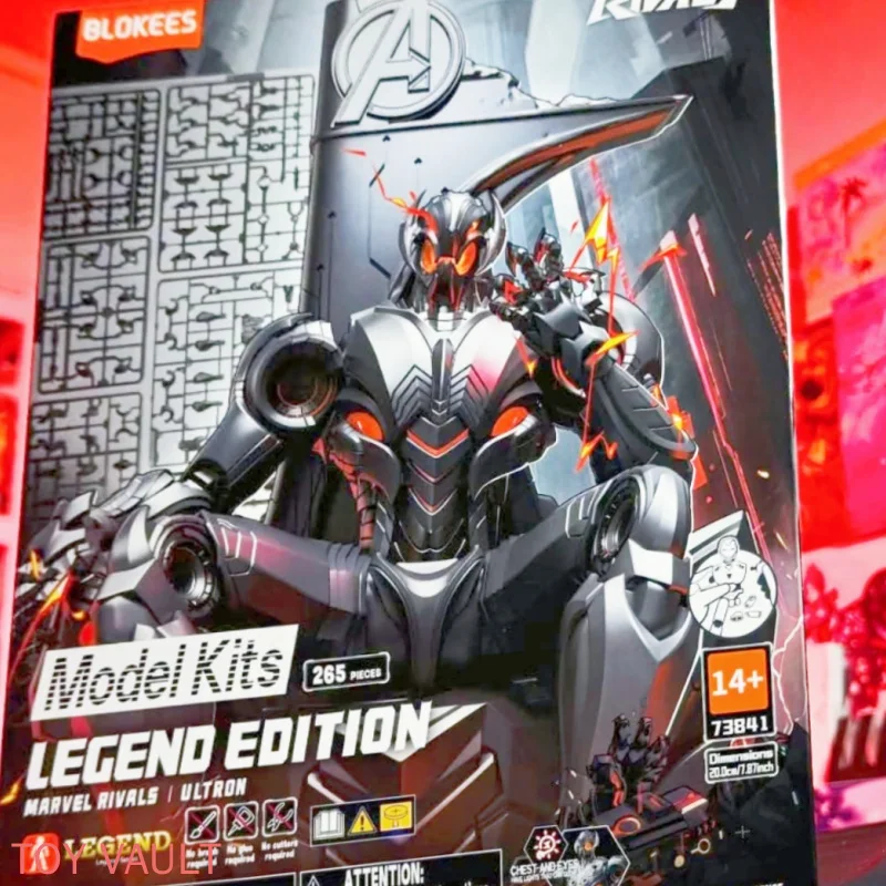Blokees New Legend Series Ultron Marvel Rivals 20cm Assembled Model Building Block Figure Collectible Collection Gifts