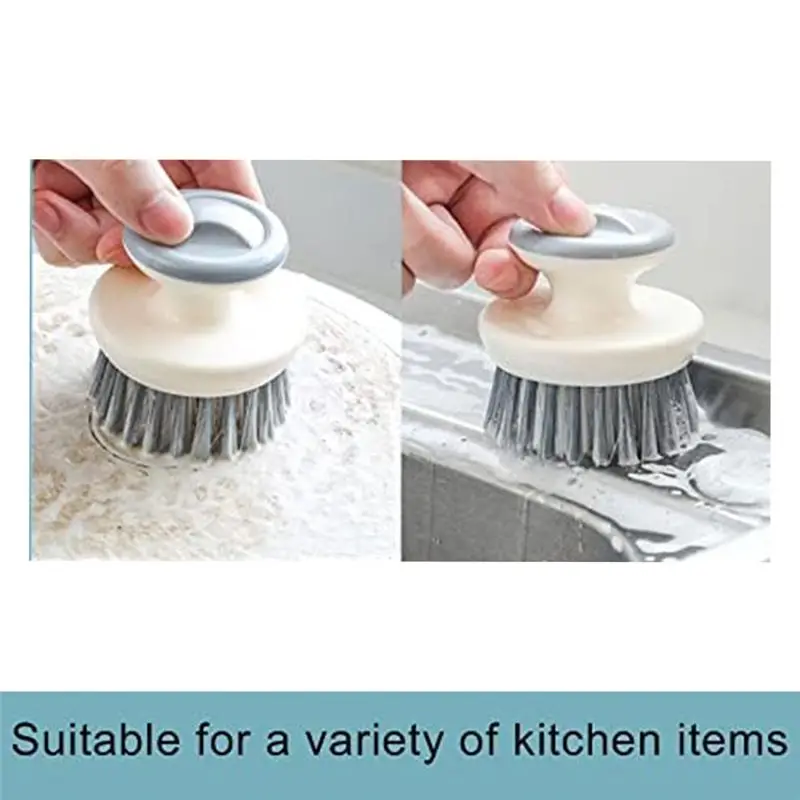 Abjs escova pote artefato óleo-livre fogão de cozinha escova de limpeza doméstica descalcificação escova de lavar louça livre de óleo.