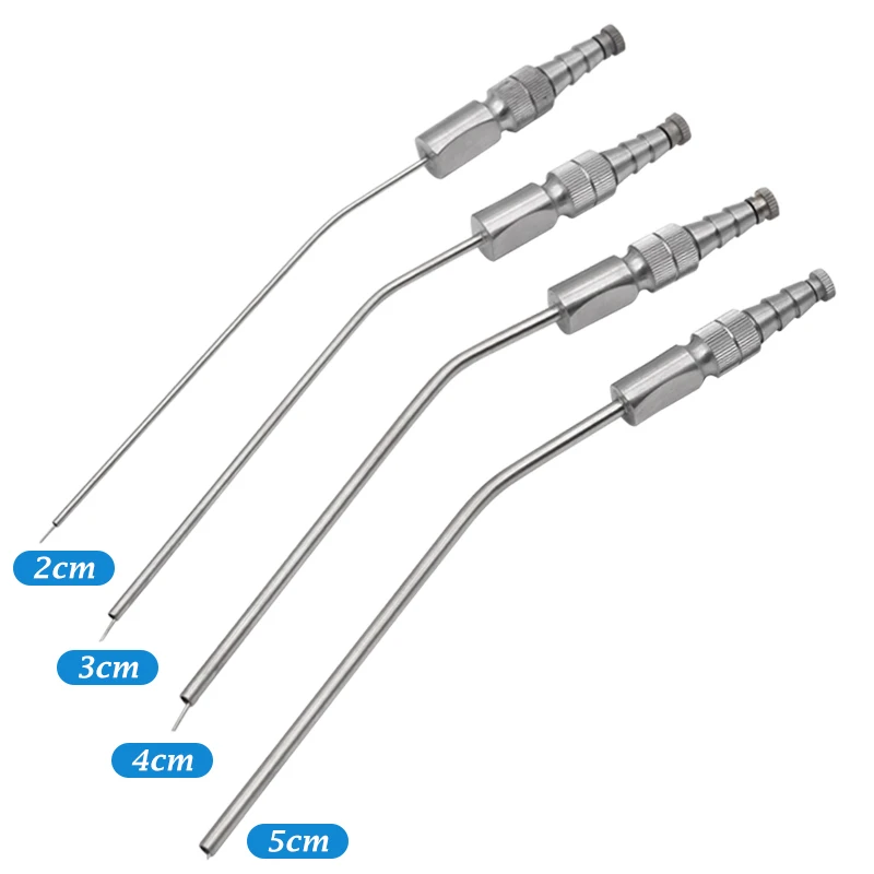 

4pcs Dental Medical Surgery Aspirator Ferguson Frazier Suction Tube Laboratory Tube 2/3/4/5mm Implant Surgical Tools For Dental