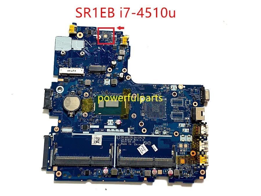 

For Hp 450 g2 440 g2 Motherboard ZPL40 LA-B181P With i7-4510 Cpu 768148-601 768148-501 768148-001 Working Good