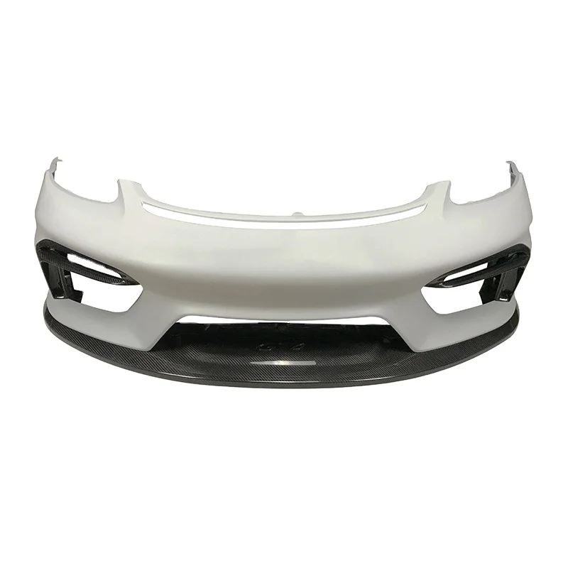 

suitable for GT4 Style Half Dry Carbon Fiber Car Front Bumper for Porsche Boxster Cayman 718 2016-2019