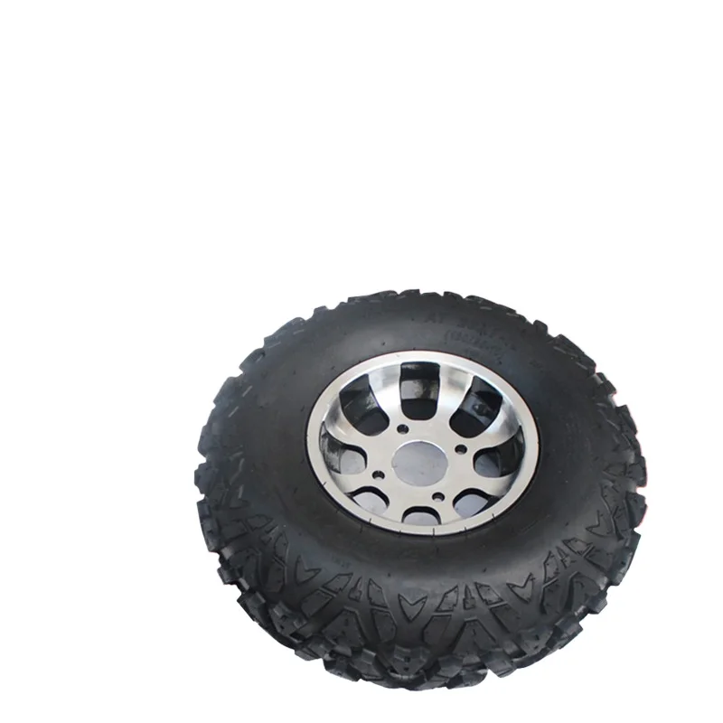 Four-wheel Daniel ATV accessories 23 * 7-10 inch A-shaped vacuum tire with aluminum hub assembly with decorative cover