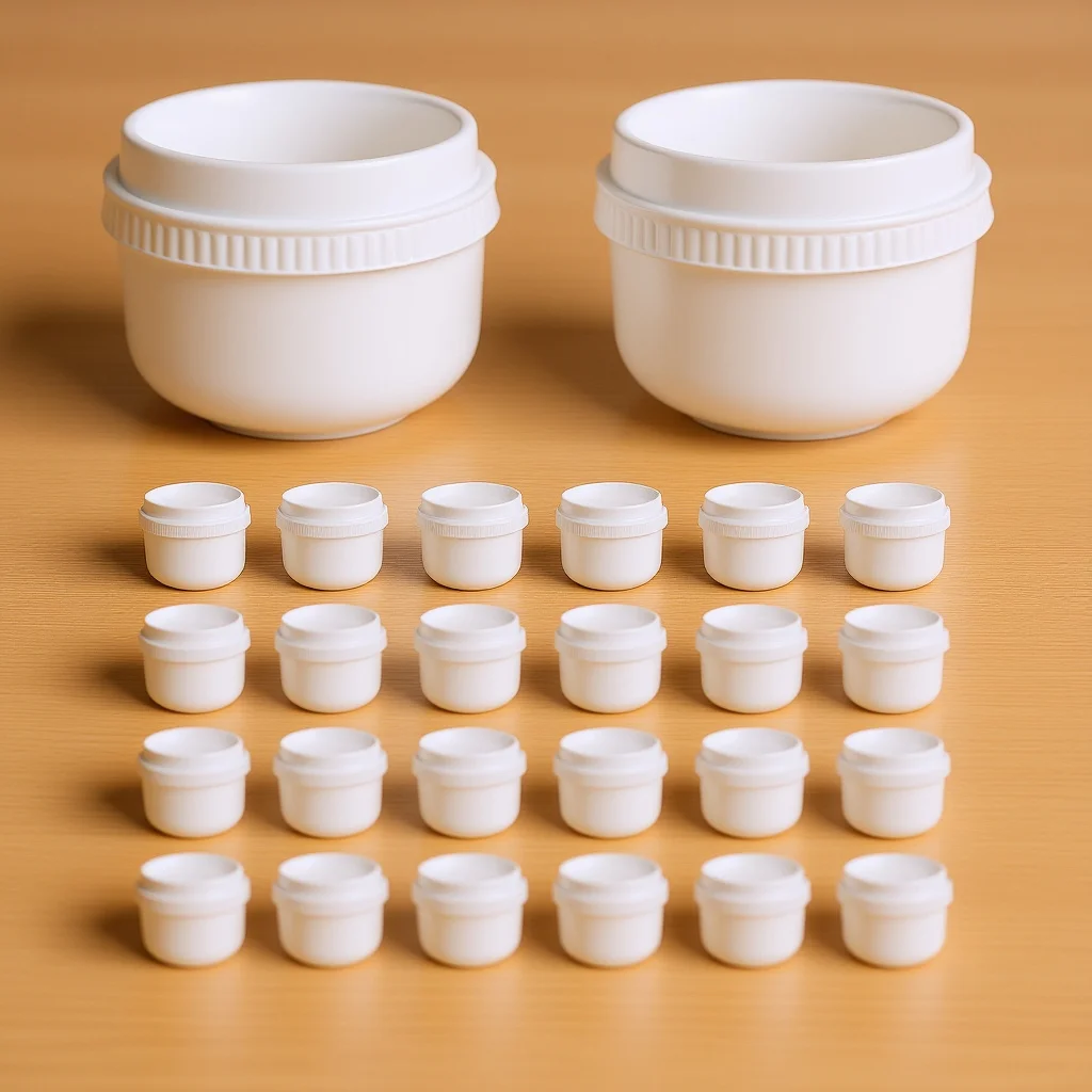 

Reusable Pudding Cup 50pcs Japanese Beaker with Lids for Baking Cup Dessert Containers DIY Cake Box Wedding Birthday Party Use