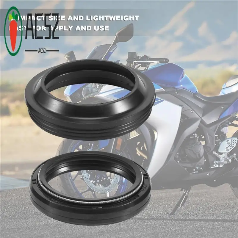 AC52-Motorcycle Front Fork Dust Seal And Oil Seal For Yamaha FZS600 FAZER YZF-R1 XT600 XT600E XT FZS 600