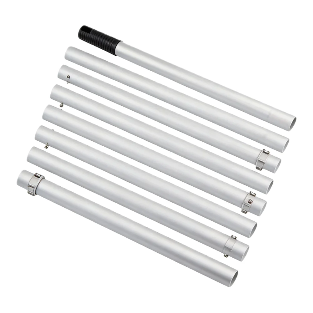 For High Ceiling Cleaning Tool 12ft Aluminum Alloy Extension Pole with 9 Sections for Dusting and Hard to Reach Areas