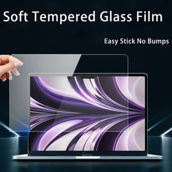 Soft Tempered Glass film For 2023 macbook Air 15 A2941 13.6 M2 A2681 Pro 13 14 A2485 A2442 HD soft film laptop screen protector