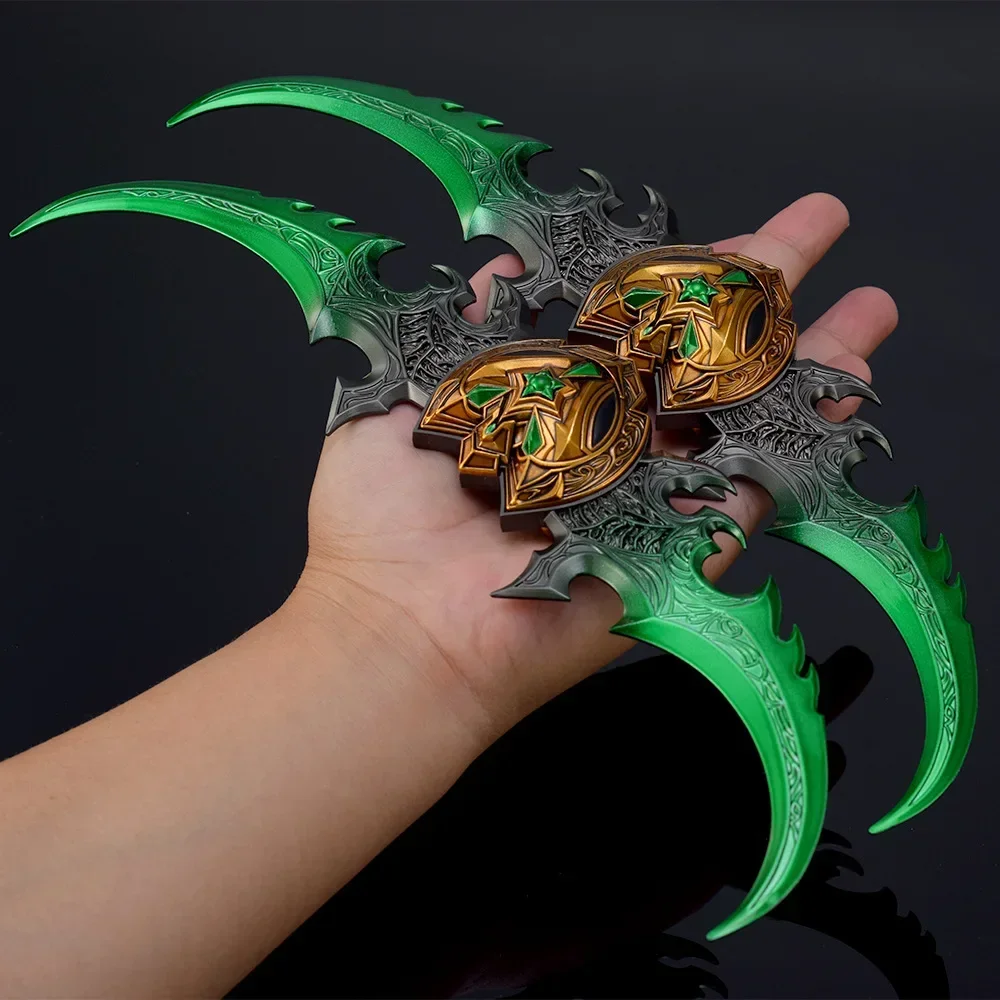 30CM juego mundial de artesanía periferia Frostmourne Warglaive of Azzinoth modelo espadas coleccionables adornos armas de Cosplay juguete para niño