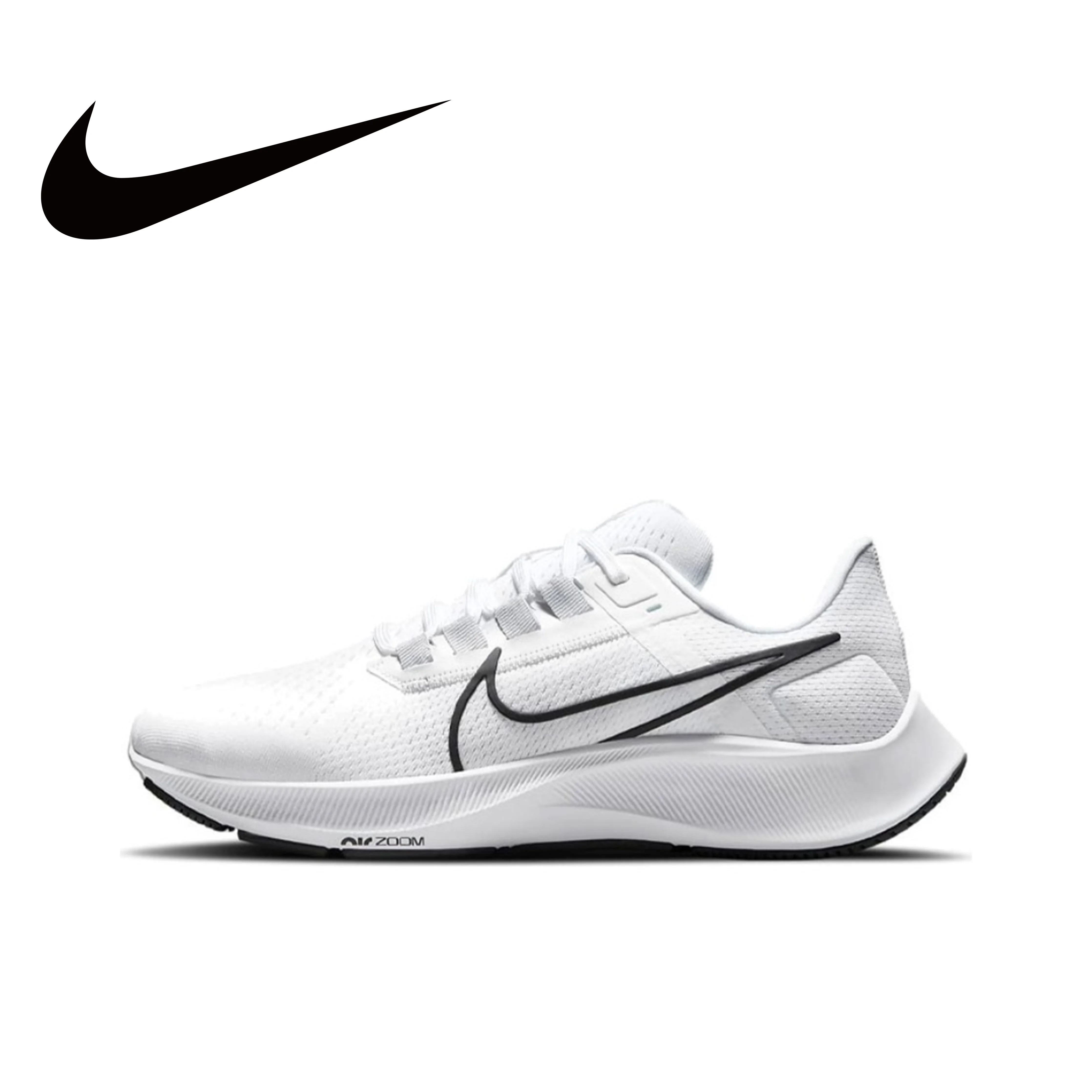 

Кроссовки Nike Air Zoom Pegasus 38, классические белые Нескользящие, легкие, амортизирующие, для спорта на открытом воздухе, бега