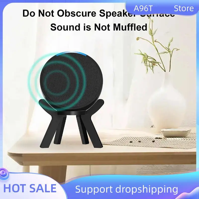 

A96T 1 PCS Acrylic Audio Speaker Bracket Desk Speaker Stand For Amazon Echo Black