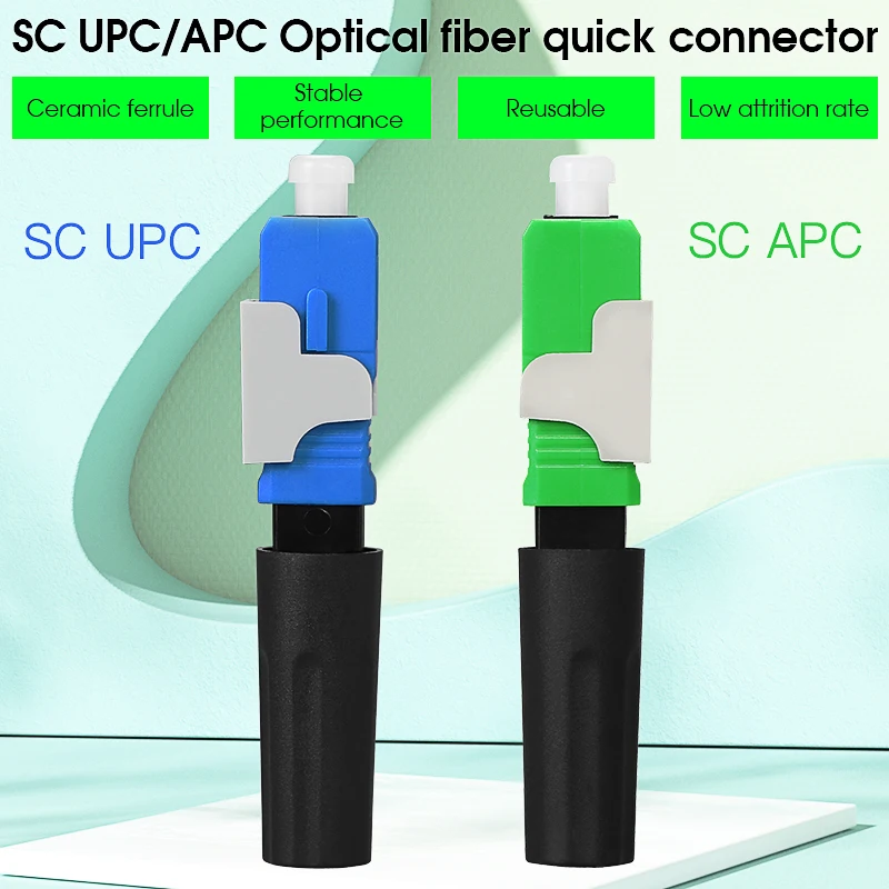 

FTTH Optical Fiber Quick Connector SCUPC/APC Embedded Leather Fiber Optic Cable Cold Splicing Fast Connector Field Assembly Tool