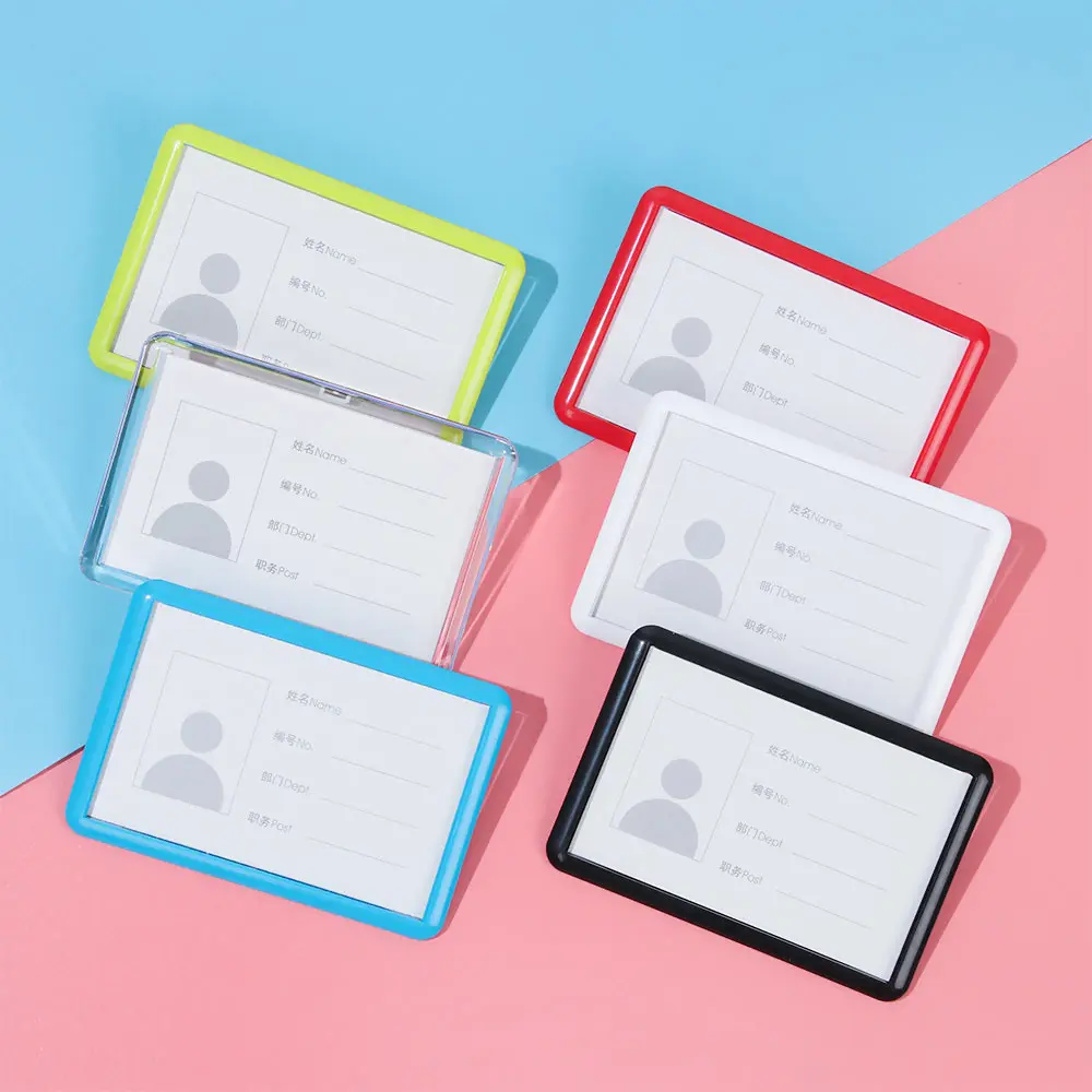 

Унисекс, 1 шт., рабочая карта, банковская кредитная карта, бизнес-офис, школьный чехол для бейджа, сумка для карт, держатель для карт с зажимом для булавки, держатель для бейджа