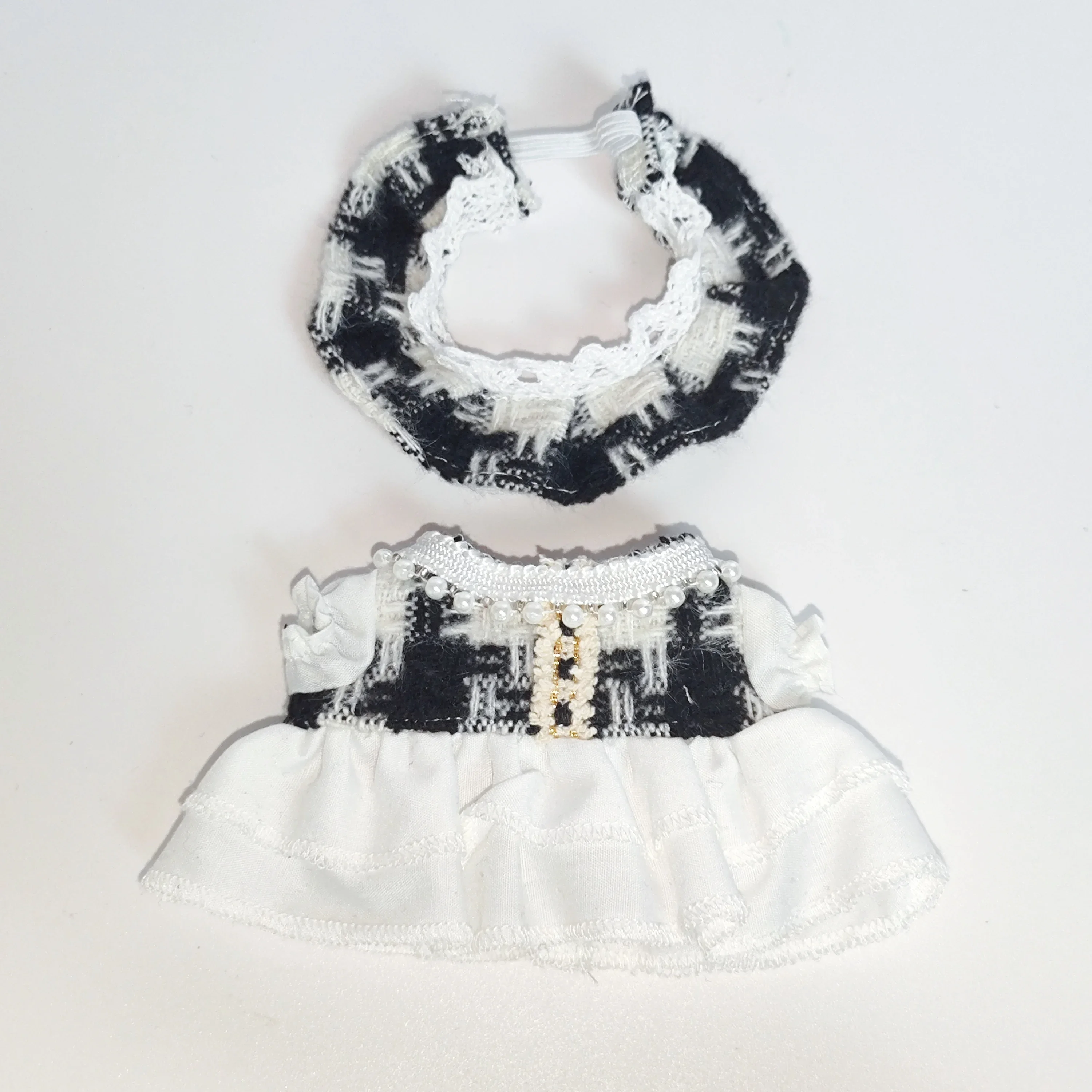 ملابس لدمية لابوبو اللطيفة الصغيرة القطيفة ملابس كاواي كاردكابتور ساكورا ستايل دمى المعبود