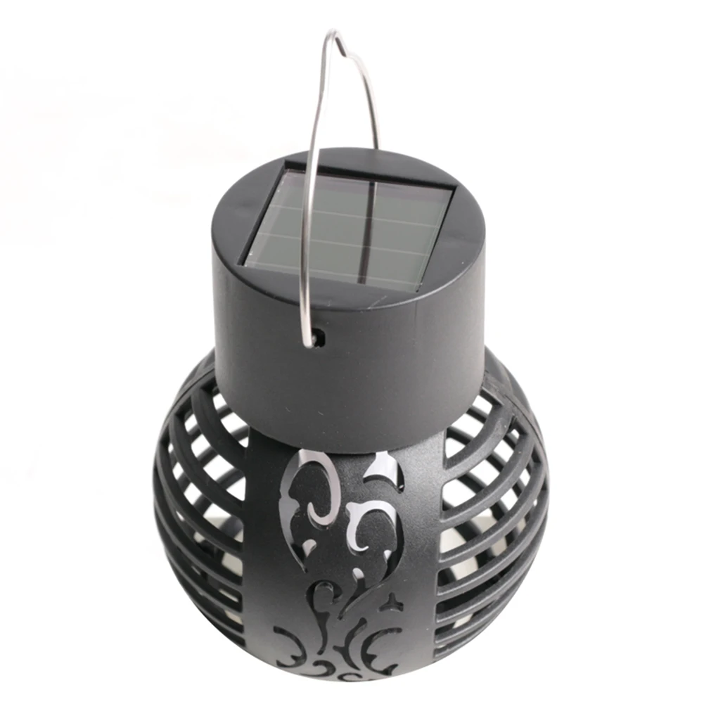 

LED Solar Outdoor Light Plastic Hollow Ball Outdoor Pendant Lamp High Capacity Battery Hanging Intelligent Control for Courtyard