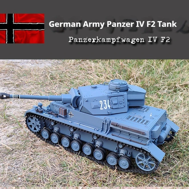 

Henglongku Soldier Remote Control German Panzer IV F2 Tank Simulation Remote Control Multi functional Battle Tank Model Vehicle