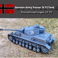 Henglongku Soldier Remote Control German Panzer IV F2 Tank Simulation Remote Control Multi functional Battle Tank Model Vehicle