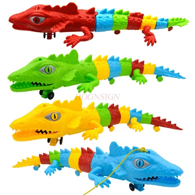 Crocodilo elétrico brinquedo para crianças, universal rastejando guilda, andando luminosa música, brinquedo animal, novo