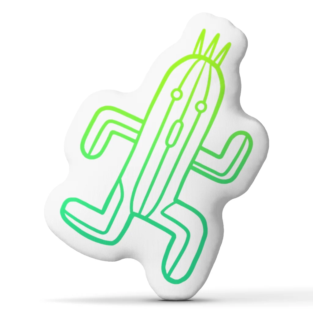 Cactuar Pullover FF Game Plush Pillow Cushion Irregular Stuffed Throw Pillow Home Decor Gift Sofa Bed Couch
