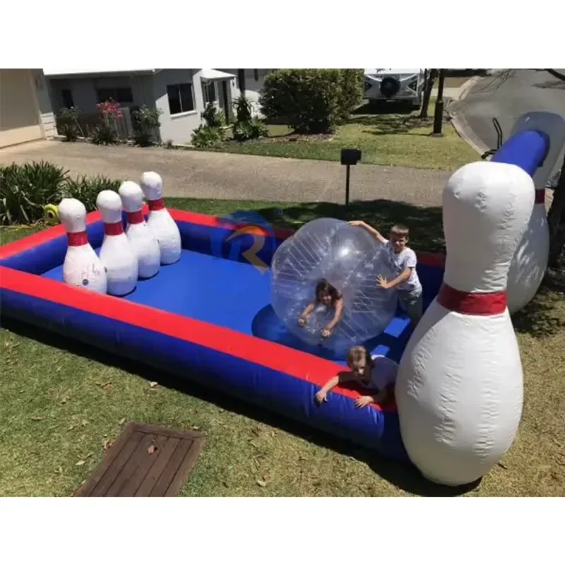 TPU/PVC Kids Inflatable Human-sized Zorb Ball for Bowling with air Pump/water Zorb Ball Inflatable Adult Bumper Ball