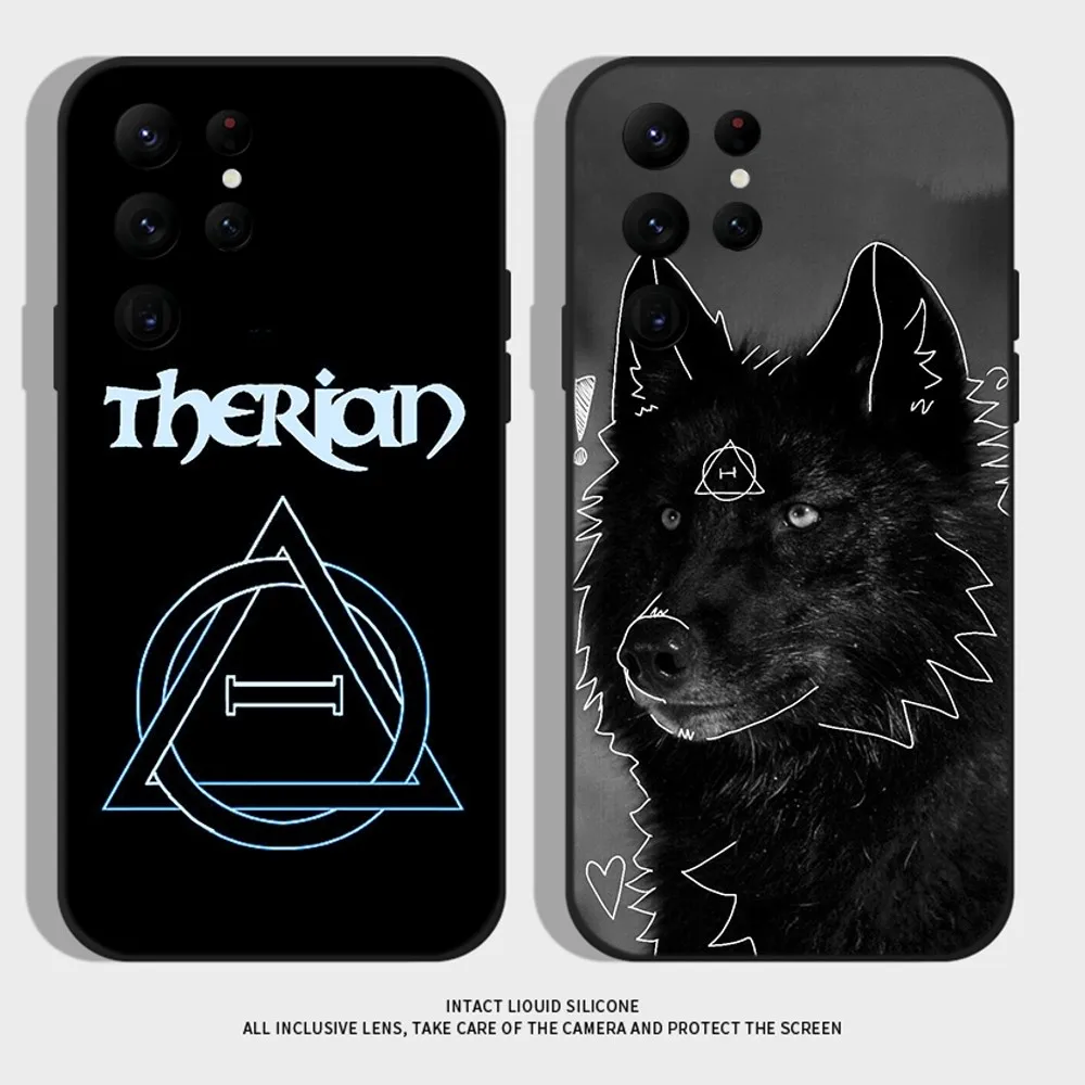 

Creative Therian Symbol Phone Case For Samsung S25,S24 Ultra,S20,S30 plus,S22 plus,S23,S30 ultra 5G Silicone Cover