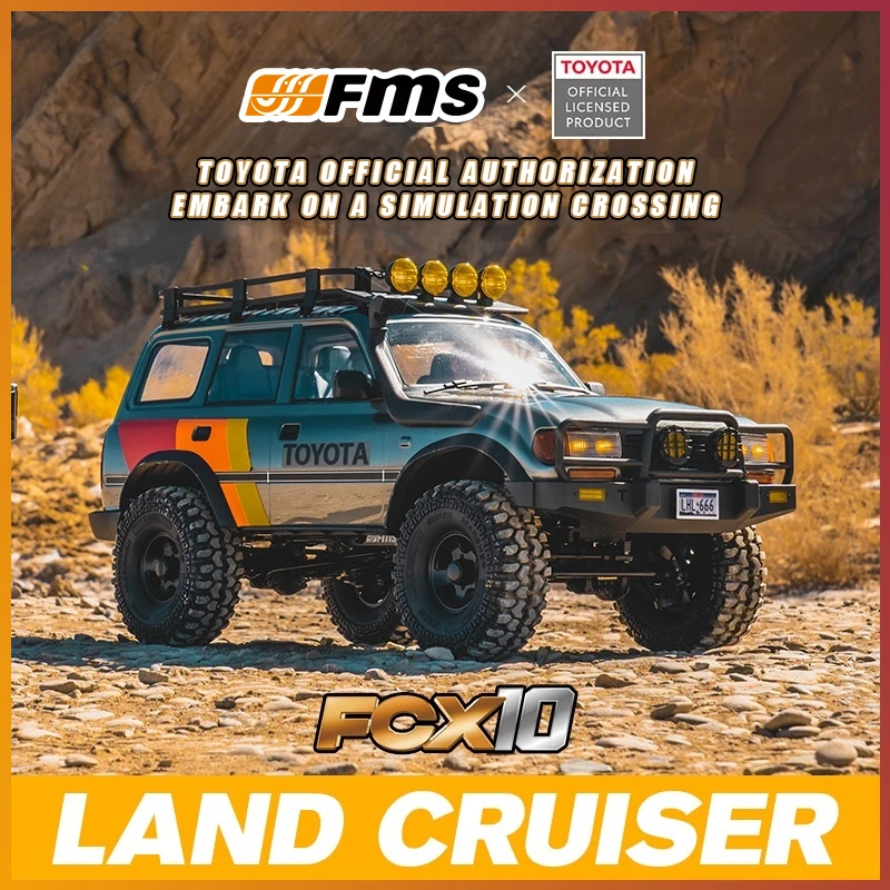 

FMS FCX LC80 1:10 Scale 4WD RC Trail Crawler - Officially Licensed 2-Speed Brushed RS Model Perfect Gift for Kids & RC Hobbyists