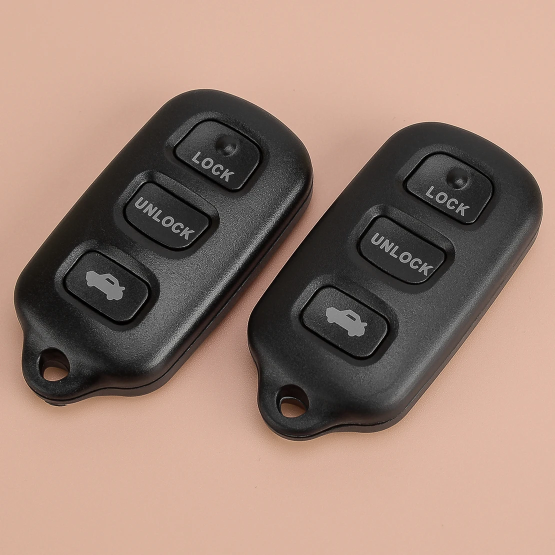 

2pcs Black ABS 3+1 Buttons Remote Key Fob Shell Case Fit for Toyota 4Runner 2002-2009