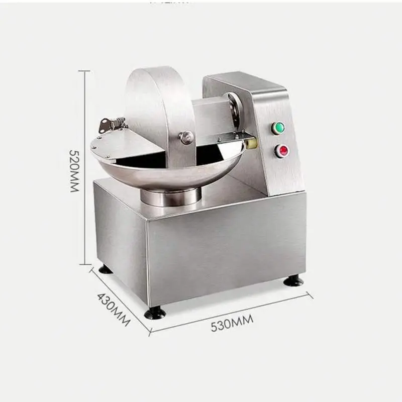 Automatic Commercial Household Multi-Functional Bowl Cutter Blender Grinder Meat Mixer for Vegetables Food Processing Machinery