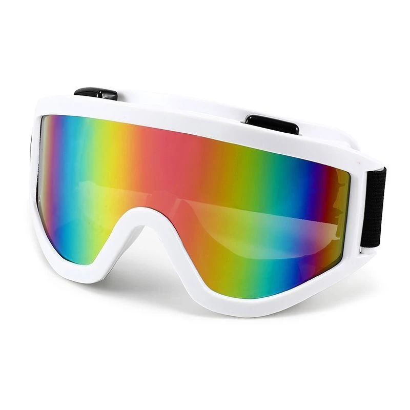 1/2/3pcs Cycling goggles, scratch resistant TPU frame, and PC colored anti glare lenses, suitable for outdoor skiing activities