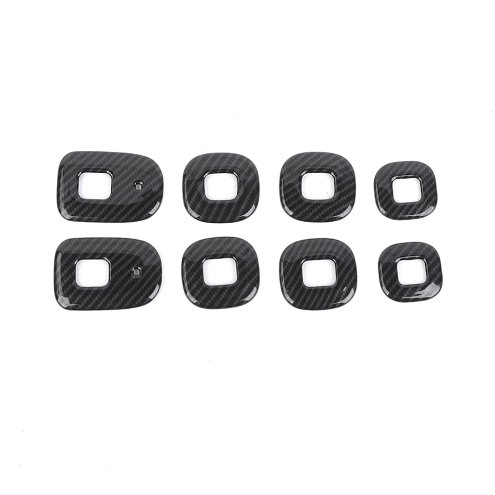 8Pcs/set Car Roof Speaker Reading Light Lamp Cover ABS Stickers For Dodge Ram 2018+ Interior Styling Accessories