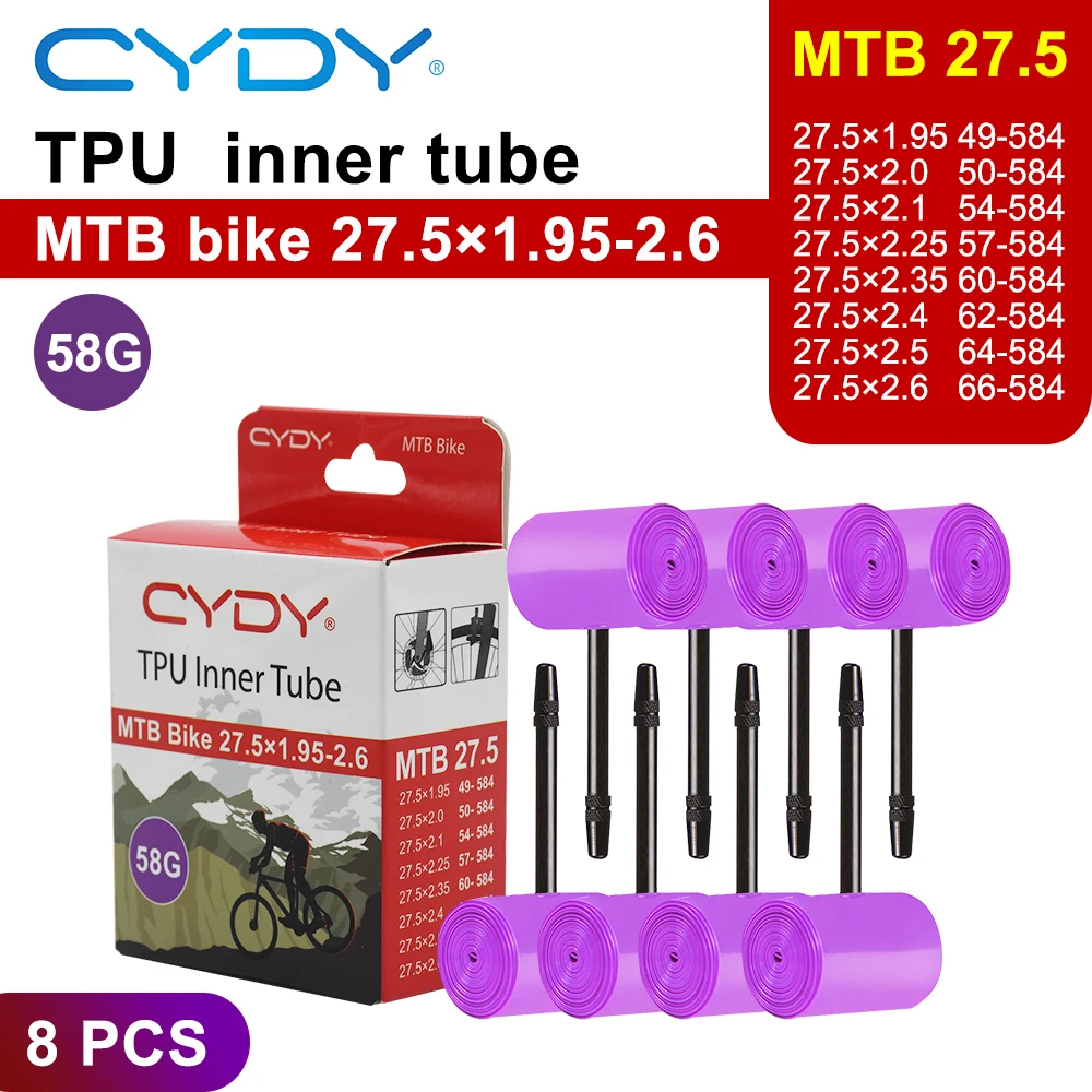 CYDY TPU MTB Fahrradschlauch 29 26 27.5 29x1.95 2.0 2.1 2.2 2.3 2.4 2.5 2.6 Zoll Mountainbike-Reifen Pneu 29er