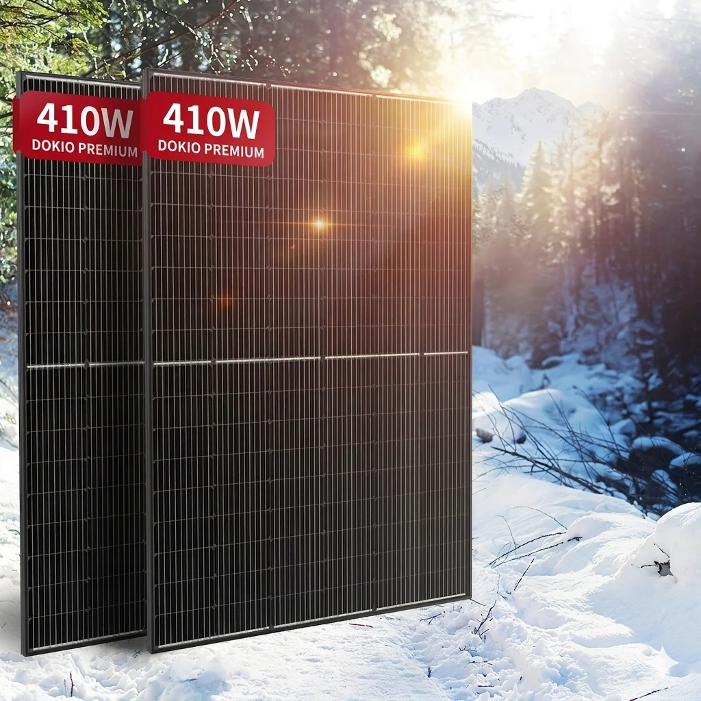 DOKIO 400W Balcony Solar Power Plant | 4x400W Plug & Play Photovoltaic System | US Local Shipping