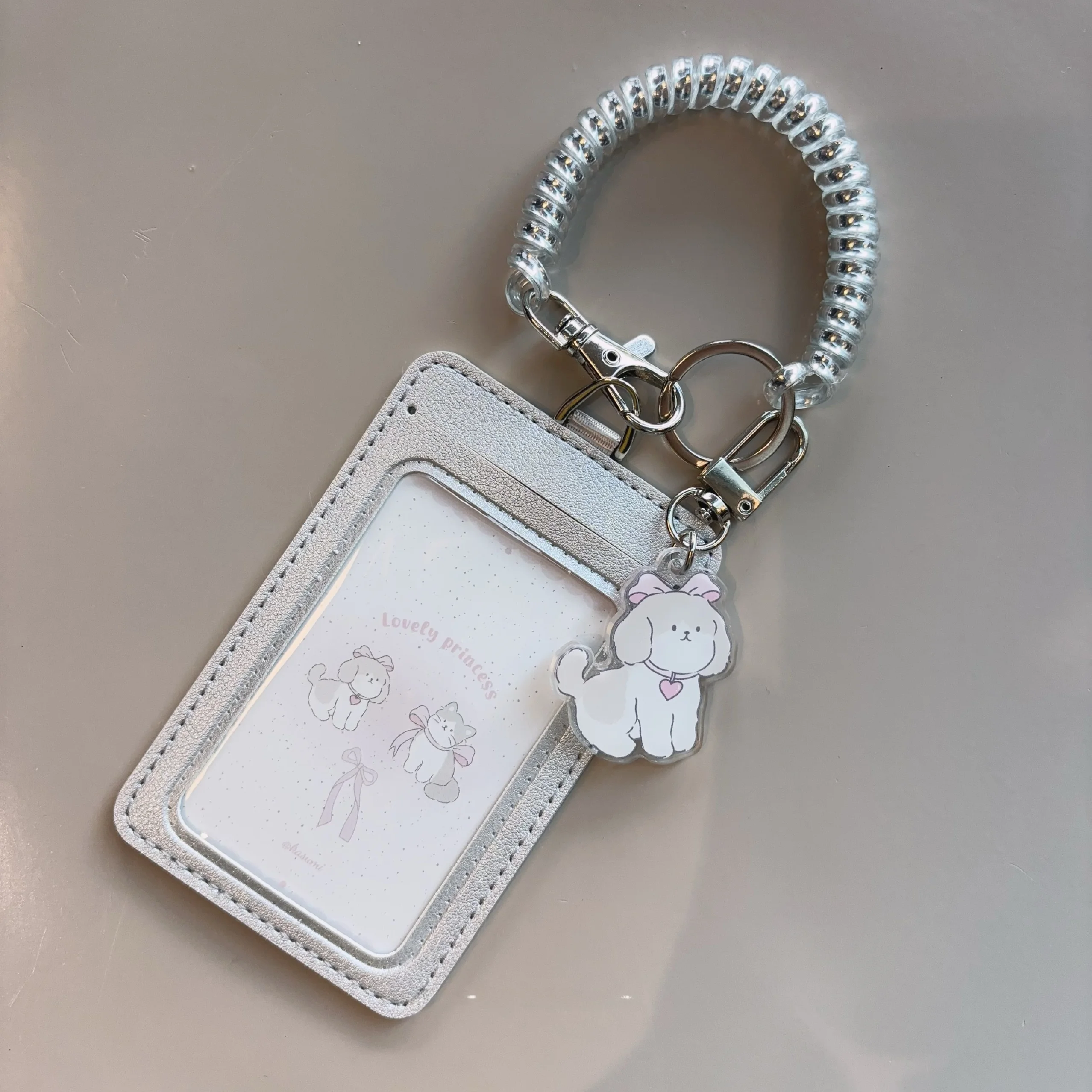 original-cao-e-princ-gravata-borboleta-prata-couro-dois-slots-id-onibus-refeicao-titular-do-cartao-trabalho-bae-capa-kasumi