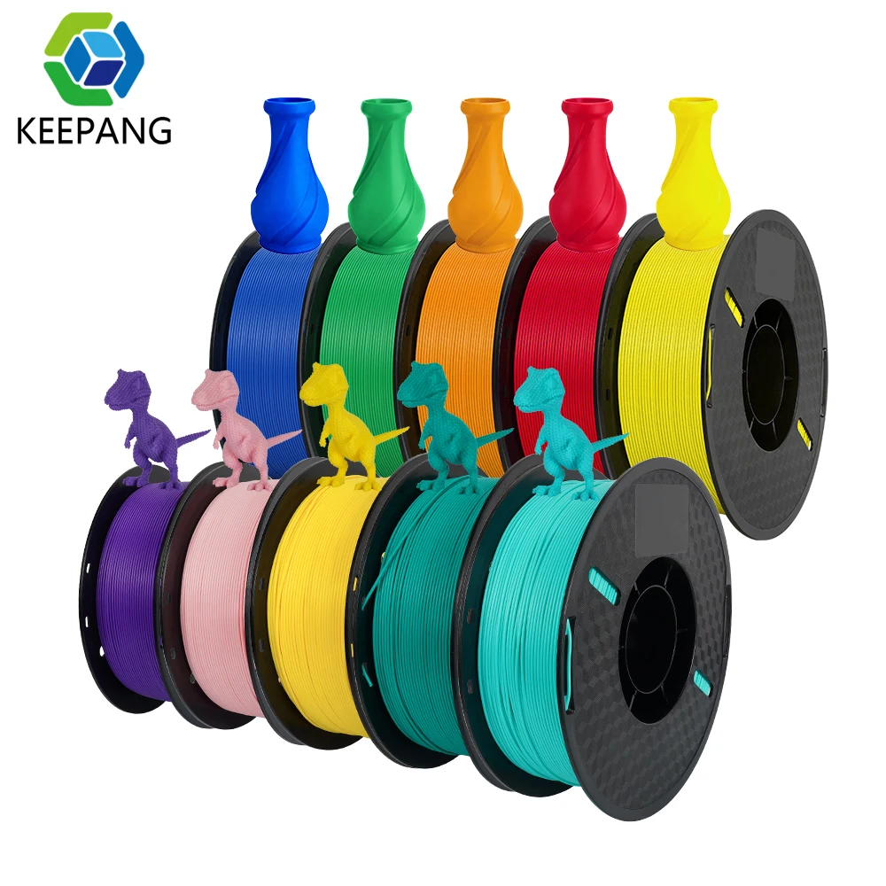 KEEPANG PLA/HS-PLA/PLA Matte/PLA Pro Filament 5KG PLA Filament 3D 1.75mm 1KG/Rolka (2.2lbs) Czysto Nawinięte…