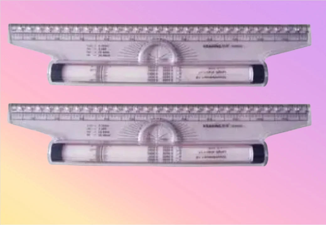 multi-function rolling protractor Drawing rule 30cm Design angle Parallel rule Professional