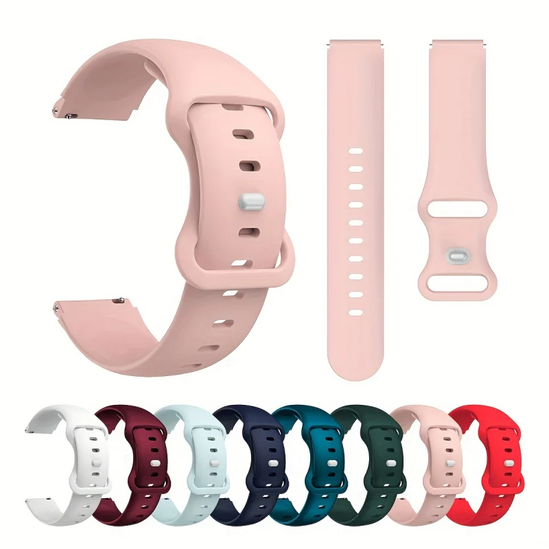 

Quick-Release Silicone Watch Band for Huawei GT4 41mm For Garmin Active S Soft Comfortable Breathable Adjustable Strap