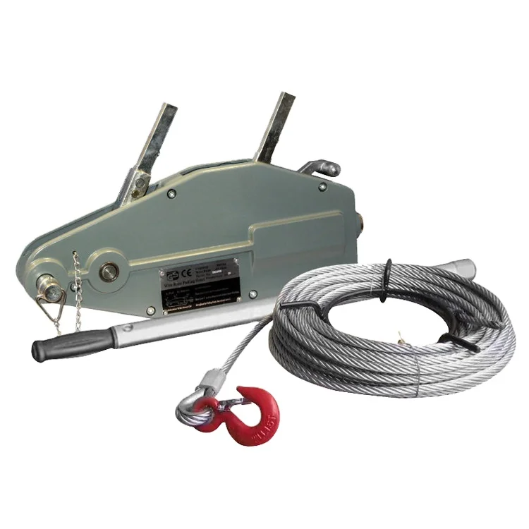 1600kg  tirfors hand winch ratchet cable puller  with traversing wire rope