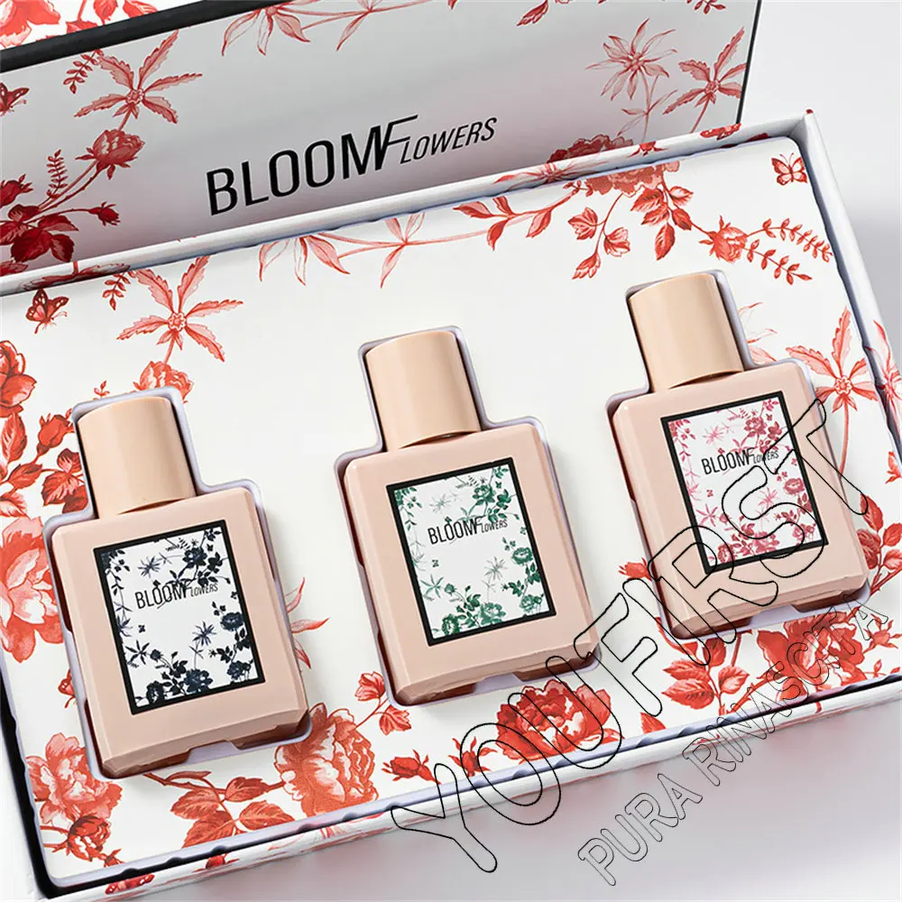 Brand Women Perfume Gift Box 3pcs Set 90ml Lasting Floral Scent Perfumes De Mujer Originales Cologne Fragrance Parfum Pour Femme