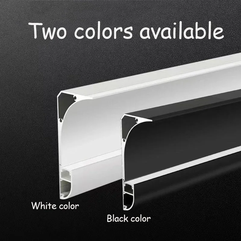 Free Open Ceiling Aluminum Led Profile 2M Living Room Top Corner Linear Lights Hard Bar Strip Lighting