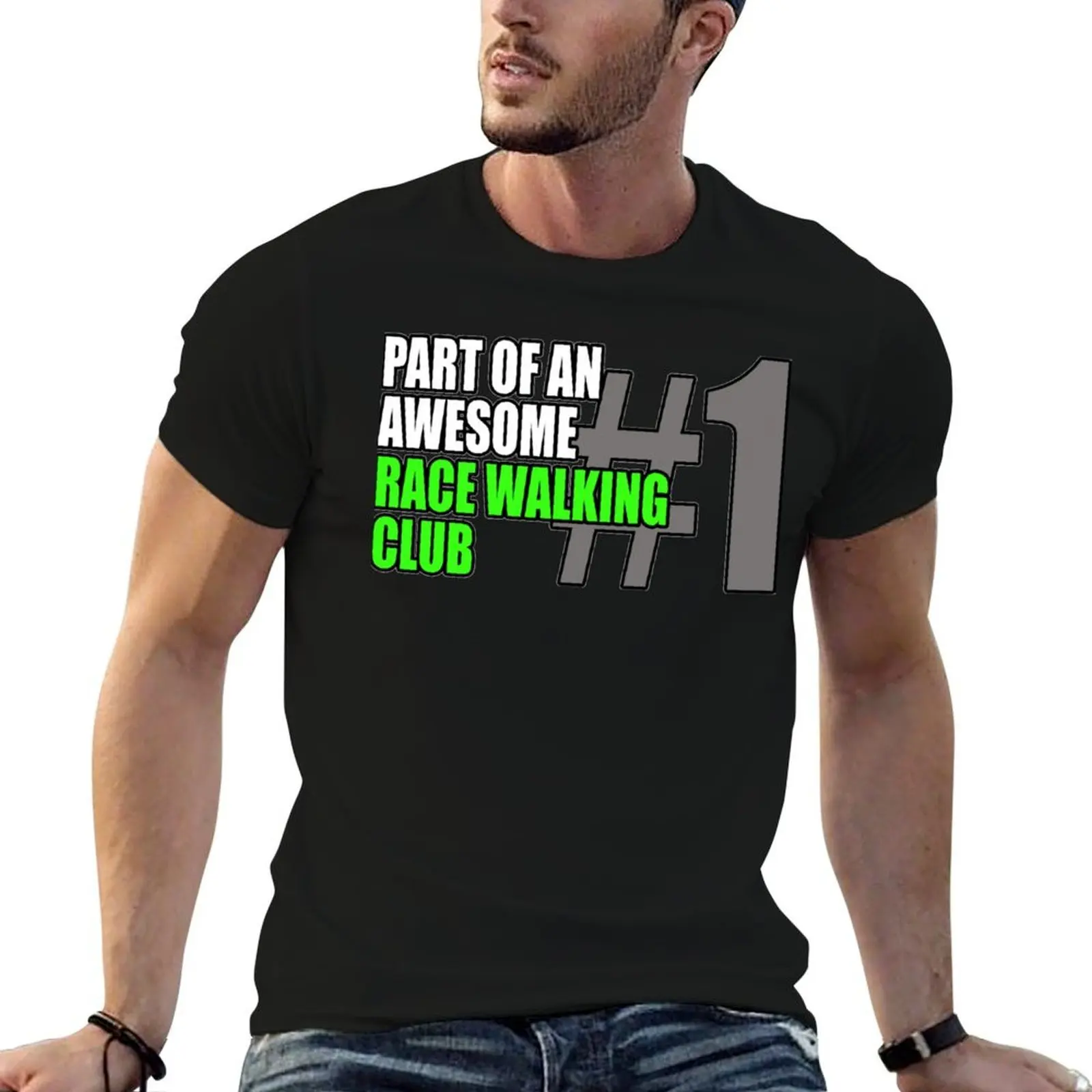 

Race Walking Club T-Shirt men t shirt cotton 100% t shirt men 100% cotton luxury brand t shirts for man graphic vintage T-shirt
