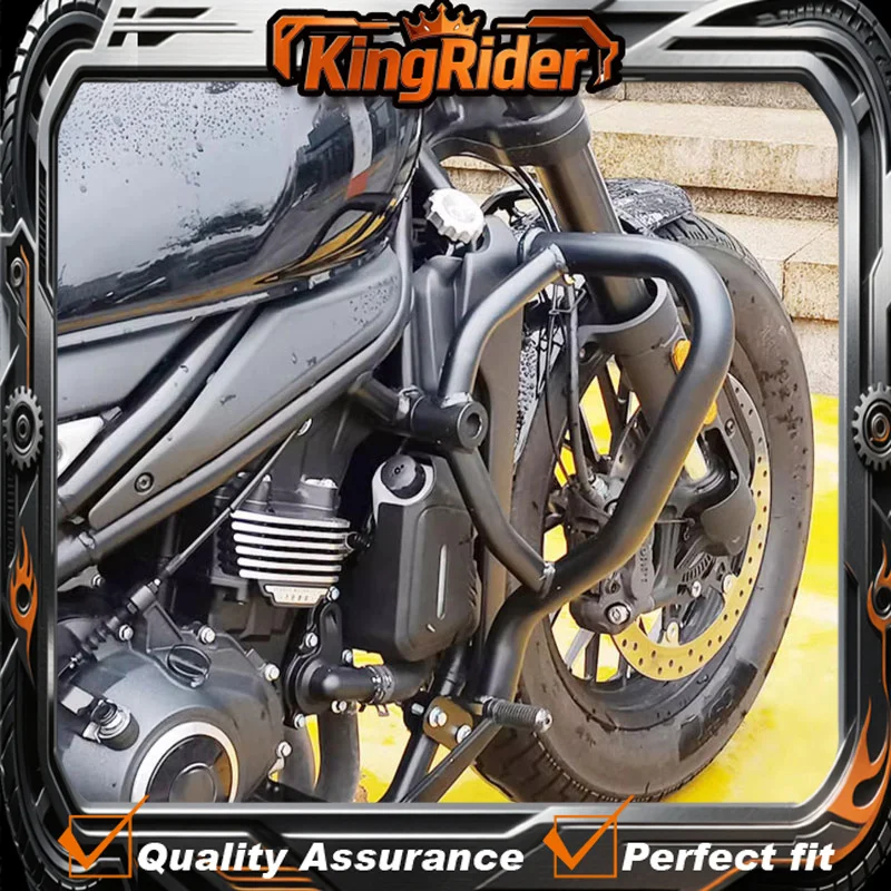 450CLC Black Motorcycle Accessories Highway Engine Crash Bars Anti-Fall Frame Protection Bumper Kit For CFMOTO CLC450 CLC 450