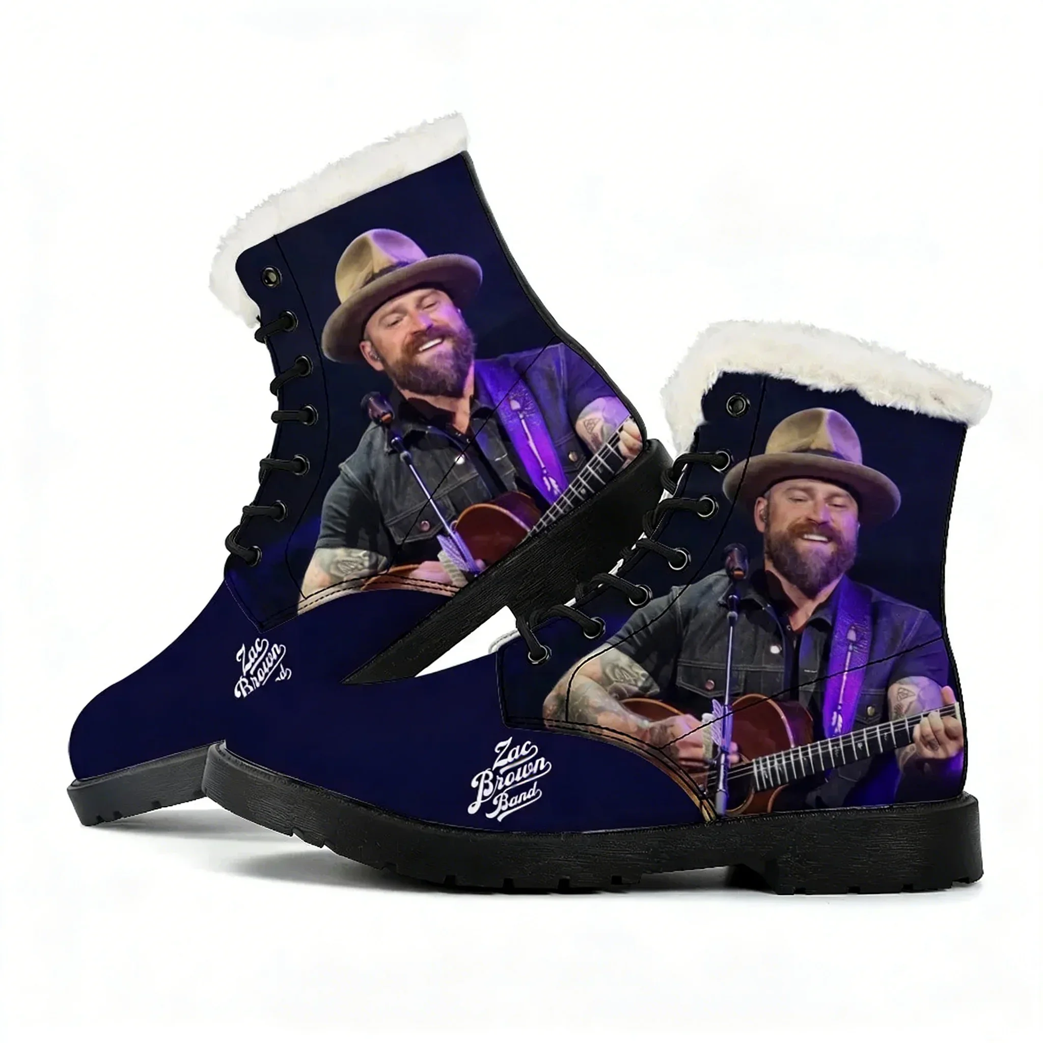 

Zac Brown Plush Boots Mens Womens Teenager Shoes Casual Boot Outdoor Light High Quality Couple Print on Demand Customize Shoe