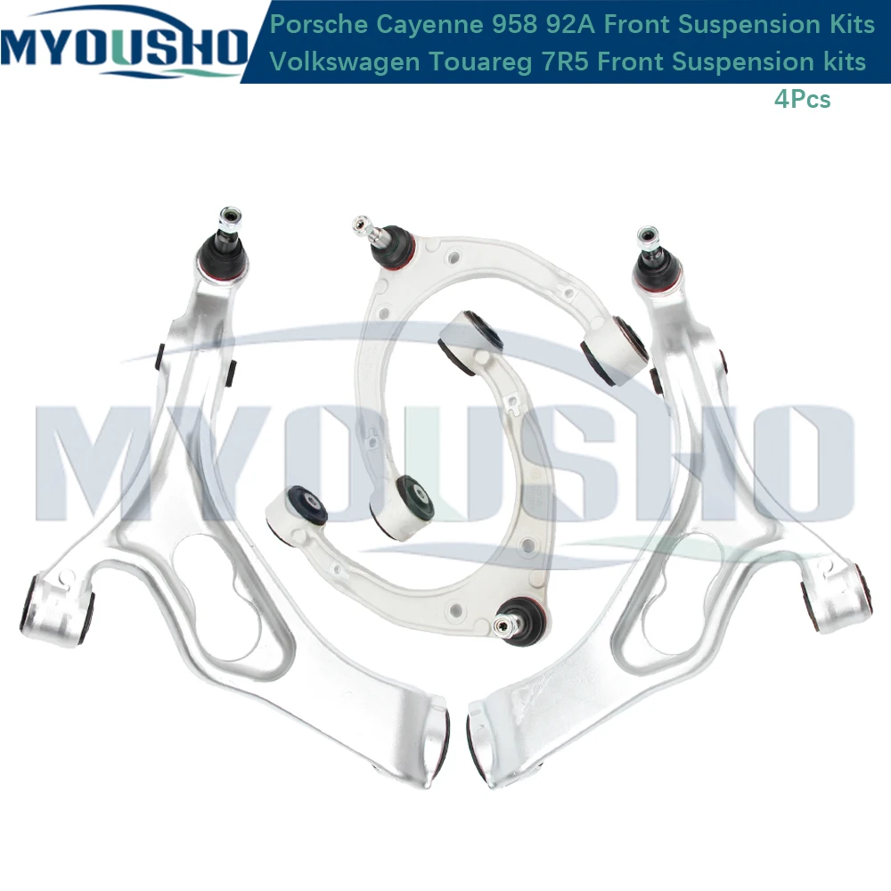 

Myousho 4pcs Front Suspension Control Arm Kits 4PCS For Porsche Cayenne 958 92A VW Volkswagen 7P5 7P0407151E 7P0407152E