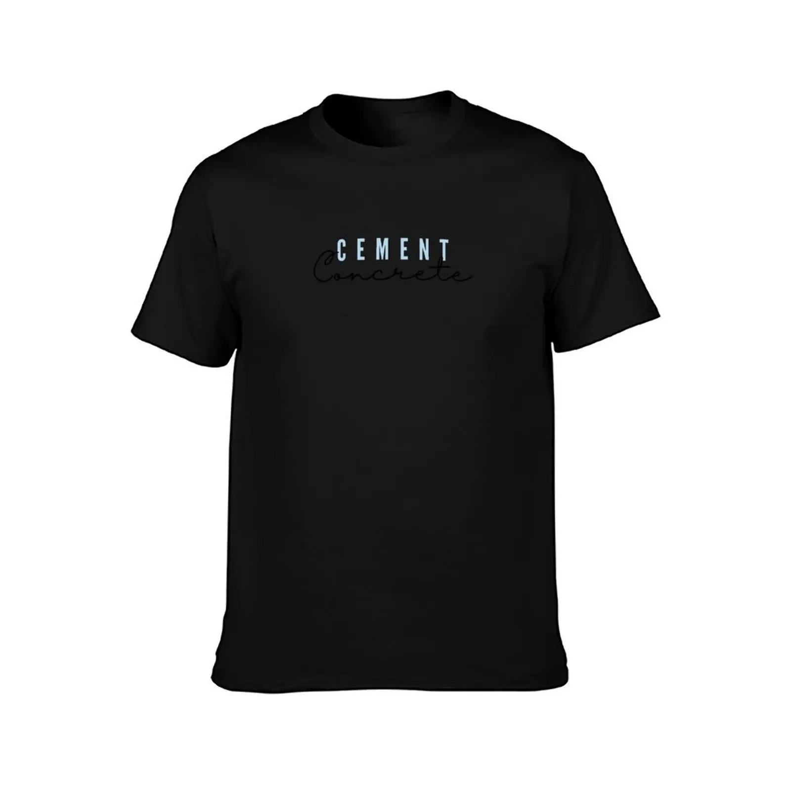 Cement Concrete - Concrete and Construction Worker T-Shirt Vintage Print Crew Neck Tee