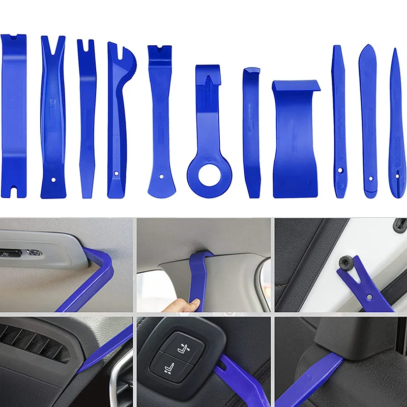 Car Clip Pliers Fastener Remover Pry Kit Auto Trim Removal hand Tool Set for Car Audio Dash Door Panel Window Molding Remover