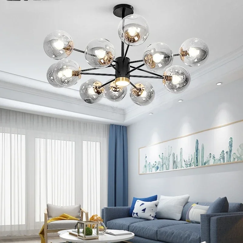 

T Magnificent Chandelier Internet Celebrity 2022 New Restaurant Bedroom Light Light Luxury Hall Lamps