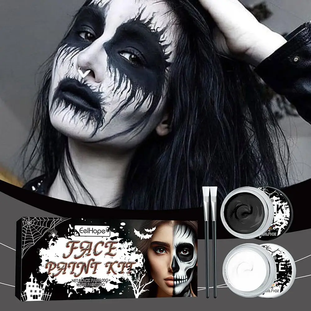 Halloween Make-up Kit Professionele Gezicht Lichaamsverf Spooktaculaire Make-up Spatel Wax Schurft Schilderen Spooky Fake Wond Kit Litteken F1X8