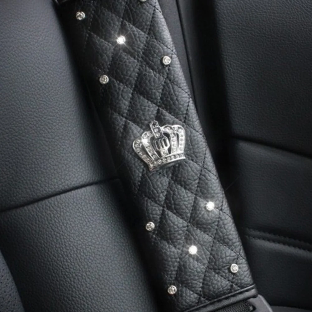 

Car Seat Strap Cover Shoulder Protector High Grade Durable Stylish Hook Loop Design Easy Install Car Accessories