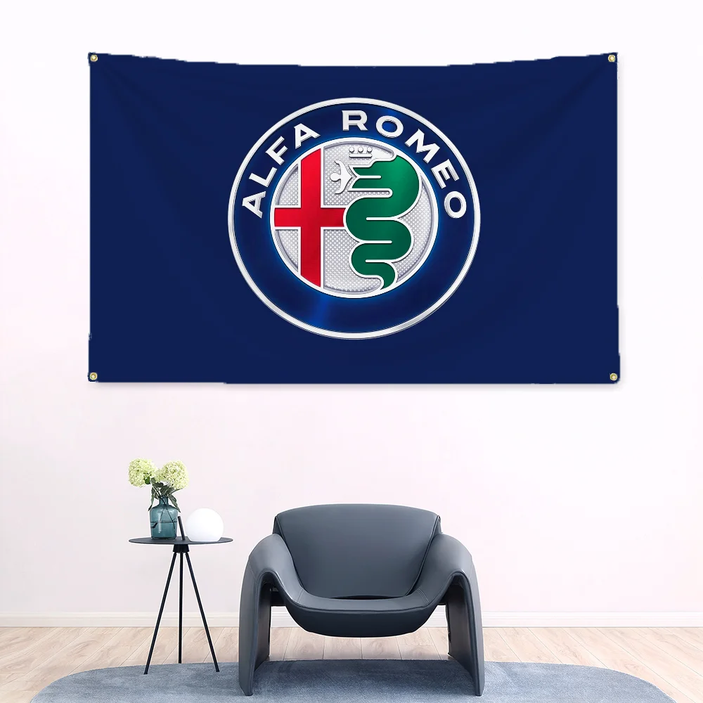 Rastar x Alfa Romeos Decor Flag to Hang Tapestry Outdoor Flags for Bedrooms Home Garden Fall Decoration Banners Accessories